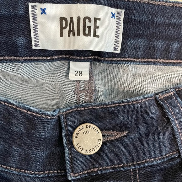 PAIGE - Skyline Ankle Peg - Dark Wash - Size 28 - Picture 3 of 6
